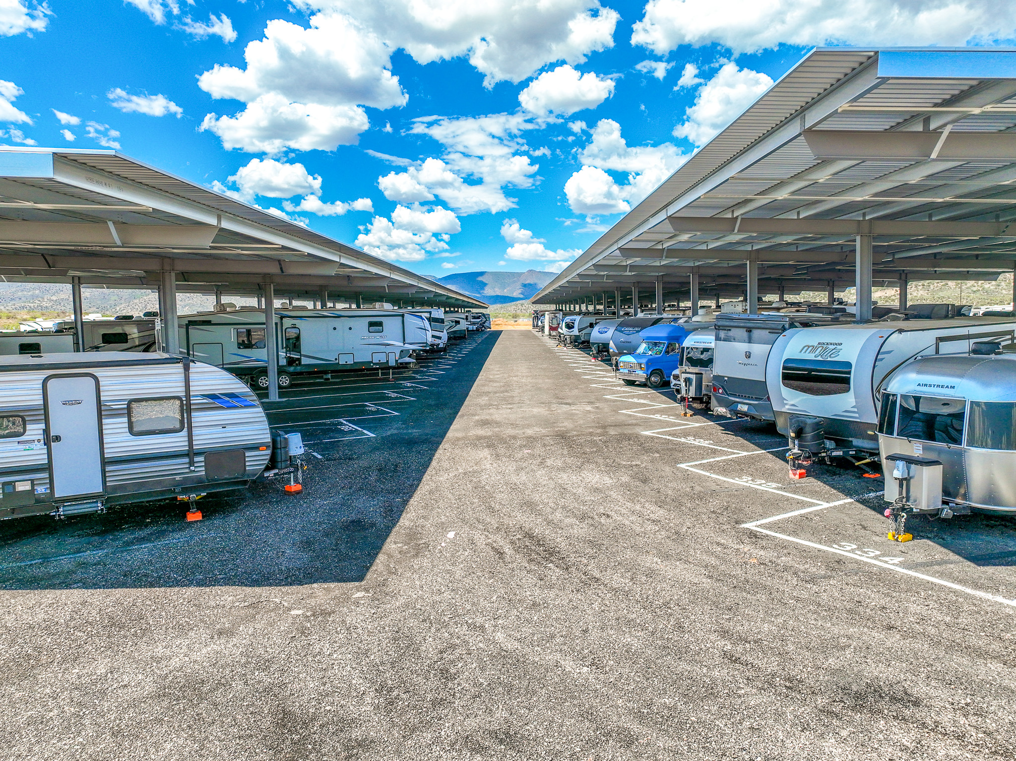 Covered RV, Trailer and Boat Storage, Boulder Creek RV Storage Camp Verde, AZ 86322